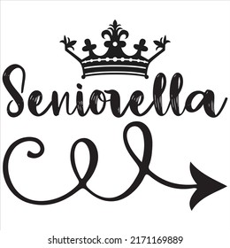Seniorella t-shirt design vector file