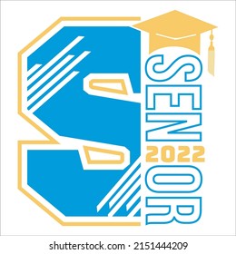 seniors 2022 design Retro Vintage Senior Class Of 2022