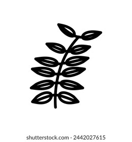 Senna Leaf icon in vector. Logotype
