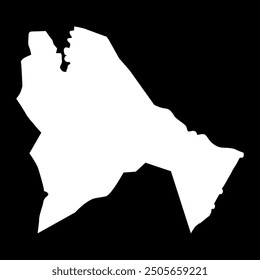 Sennar State map, administrative division of Sudan. Vector illustration.