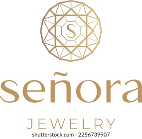 logo de senora elegante logo de joyería 