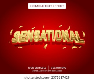 sensational 3D text effect template