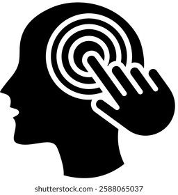 Sense Icon Glyph Vector Illustration