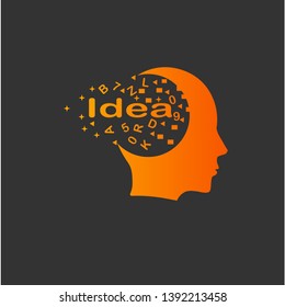 sense idea logo design template