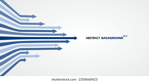 Sense of perspective arrows, vector illustration.