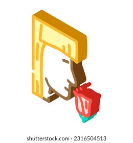 sense smell isometric icon vector. sense smell sign. isolated symbol illustration