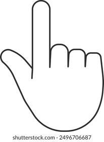 sense of touch. finger icon vector