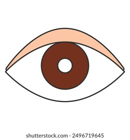 sense of vision. eye icon design