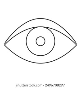 sense of vision. eye icon vector