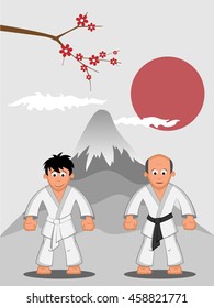Sensei And Taekwondo Student