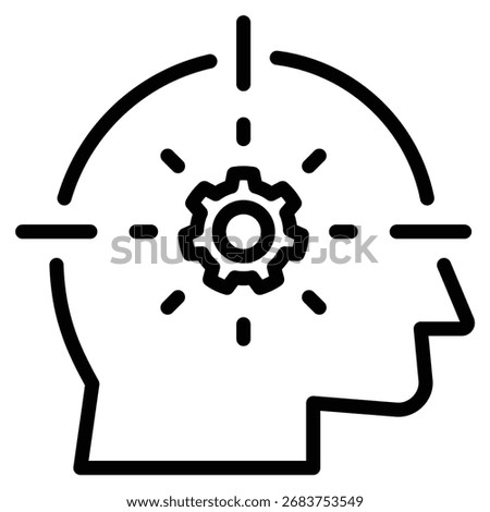 Sensibility Analysis Icon Line Vector Illustration