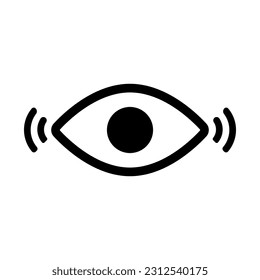 Sensing eye Symbol. Sinn. Vektorgrafik.