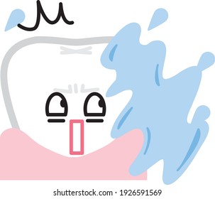 Sensitive and cold water surprised teeth 