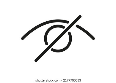 Sensitive content icon. Icon for data privacy and mature content display. Outline vector illustration isolated in white background