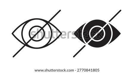 Sensitive content icon design line and solid vector pack on white background