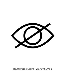 Sensitive content icon. Eye symbol. Vector illustration. EPS 10.