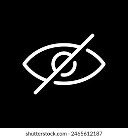 Sensitive content icon in trendy style. Social media post hide concept