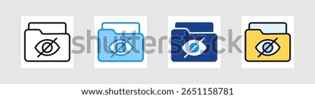 Sensitive Information Icon Collection Set Multiple Style