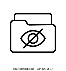 Sensitive Information Icon Outline Vector Illustration