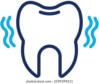 Sensitive Tooth Icon Element For Design