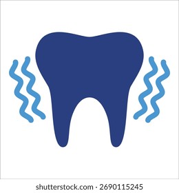 Sensitive Tooth Icon Element For Design