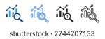 Sensitivity Analysis icon set multiple style collection