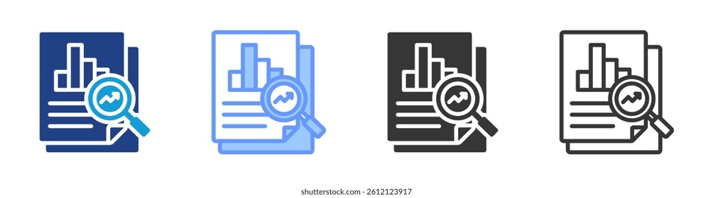 Sensitivity Analysis icon set multiple style collection