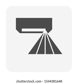 Sensor of air conditioner icon design.