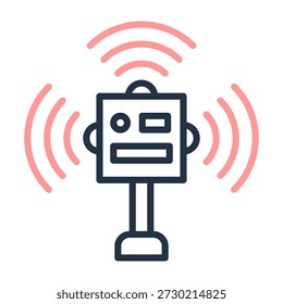 Sensor Data Icon Line Color Design Vector Illustration