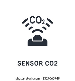 sensor detector CO2 . Vector icon.