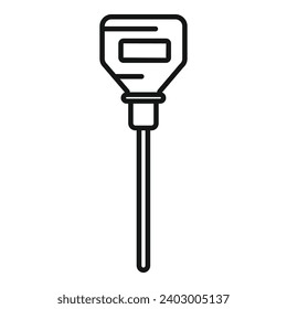 Sensor device ph icon outline vector. Level ph meter. Laboratory measure