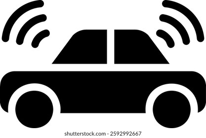 sensor glyph icon illustration vector