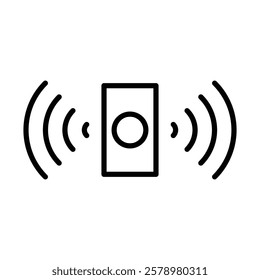 Sensor icon Black and white logo