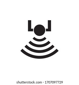 Sensor icon design isolated on white background