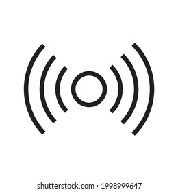 Diseño de icono de sensor aislado en fondo blanco