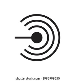 Sensor icon design isolated on white background