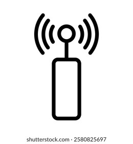Sensor icon illustration in line style. Perfect for website mobile app presentation. Suitable for any user interface and user experience