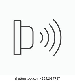 Sensor icon. line style vector icon.