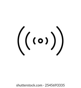Sensor icon logo sign set vector outline