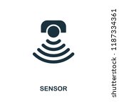 Sensor icon. Monochrome style design from machine learning collection. UX and UI. Pixel perfect sensor icon. For web design, apps, software, printing usage.