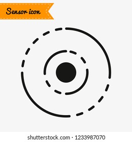 Sensor icon. Monochrome style design from machine learning collection. UX and UI. Pixel perfect sensor icon. For web design, apps, software, printing usage