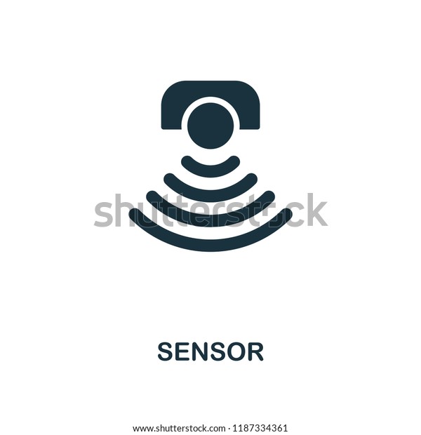 Sensor icon. Monochrome style design from\
machine learning collection. UX and UI. Pixel perfect sensor icon.\
For web design, apps, software, printing\
usage.