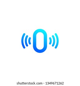Sensor icon on white, vector