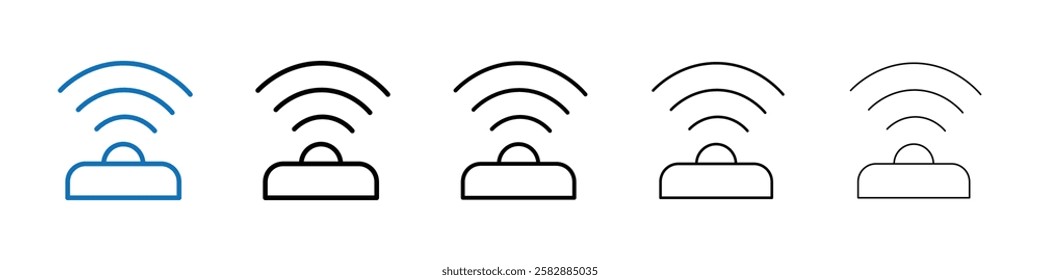 Sensor icon Outline vector logo for web ui