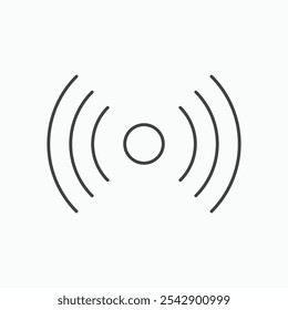 Sensor icon set vector in black and white colors