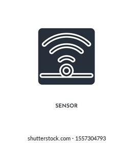 sensor icon. simple element illustration. isolated trendy filled sensor icon on white background. can be used for web, mobile, ui.