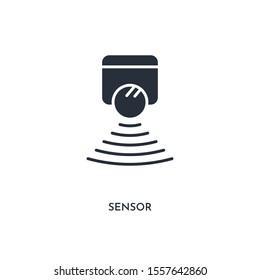 sensor icon. simple element illustration. isolated trendy filled sensor icon on white background. can be used for web, mobile, ui.