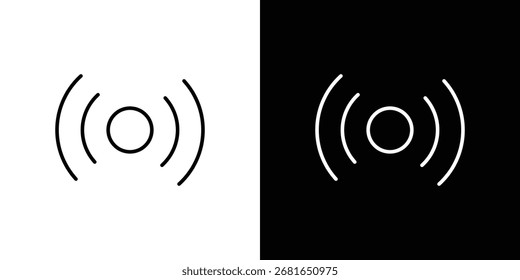 Sensor icon simple vector pictogram. black and white icon concept