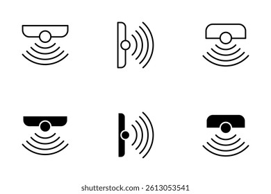 Sensor Icon Symbol Collection Isolated on White Background. Vector illustration.