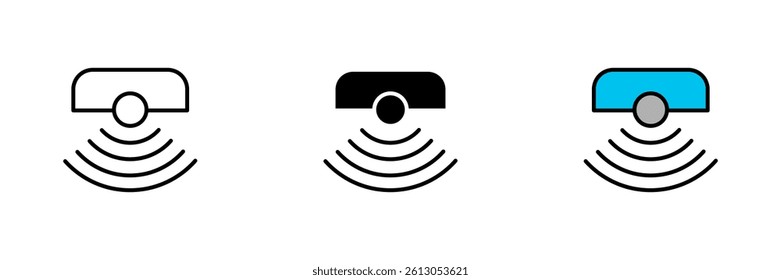 Sensor Icon Symbol Collection Isolated on White Background.